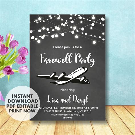 invitation for farewell party